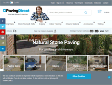 Tablet Screenshot of pavingdirect.com